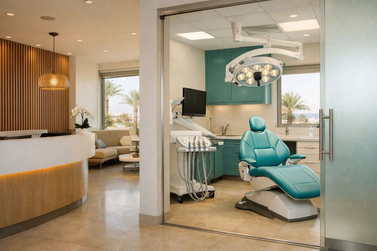 מרפאת שיניים מודרנית עם ציוד מתקדם