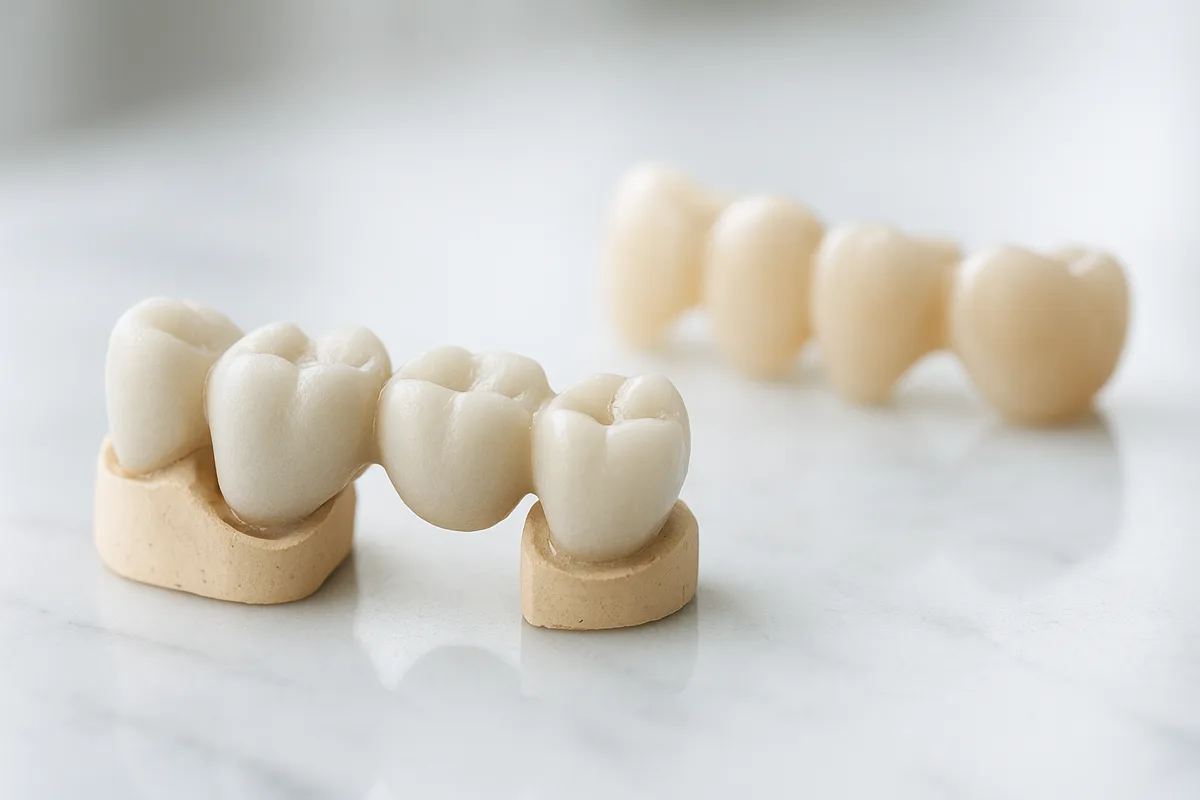 דגמי כתרים וגשרים מזירקוניה וחרסינה