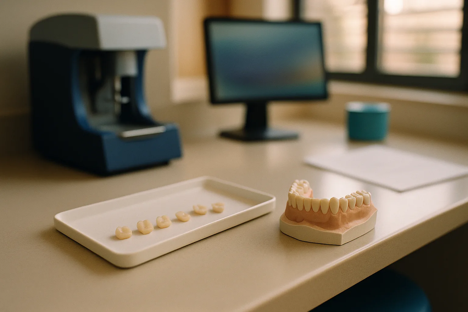 שחזור משמר חרוט מחיר — דגמי אינליי ואונליי מחרסינה במעבדת שיניים מודרנית